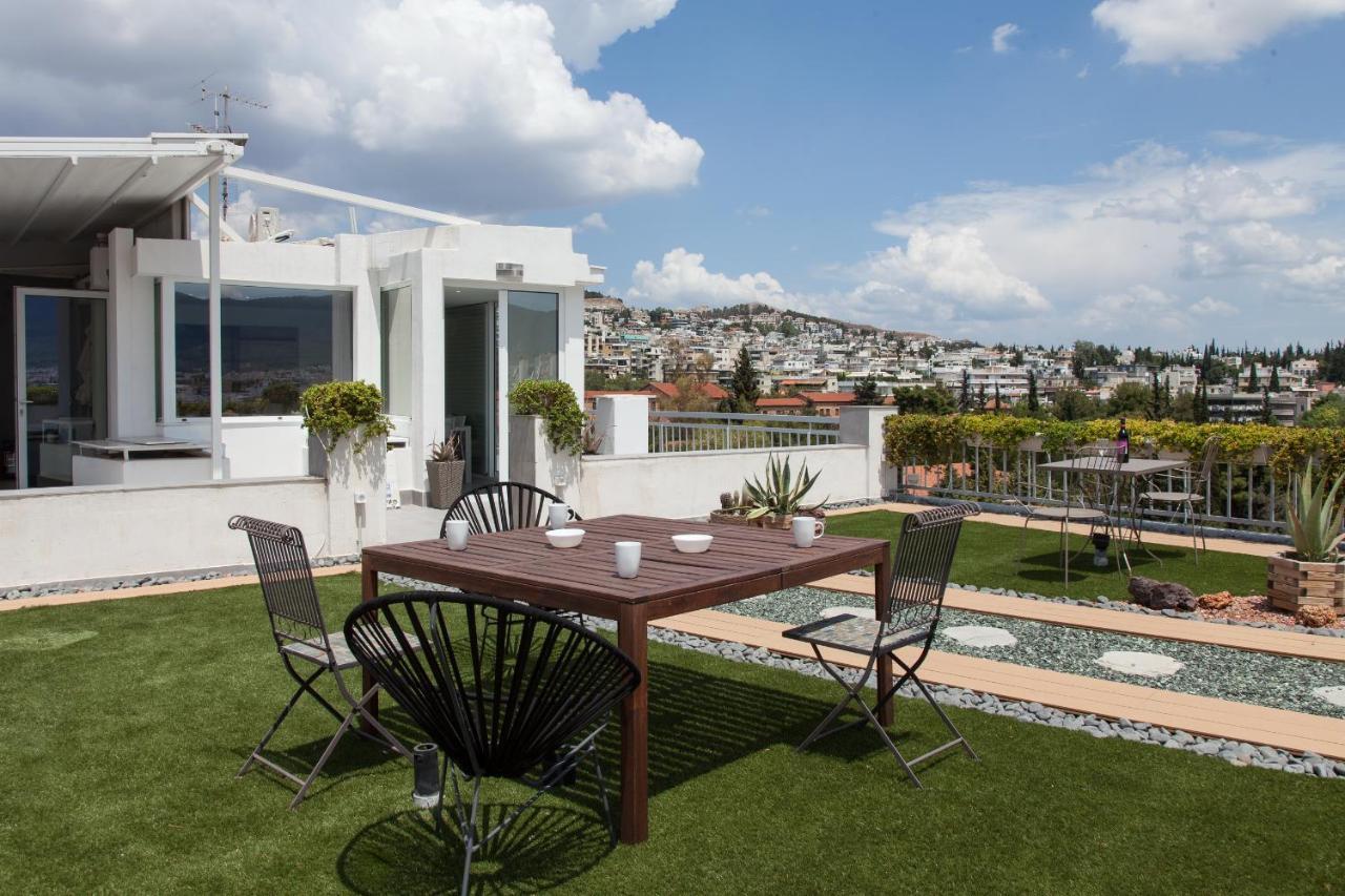 Apartament Gorgeous Penthouse With Private Jacuzzi And Amazing View! Ateny Zewnętrze zdjęcie
