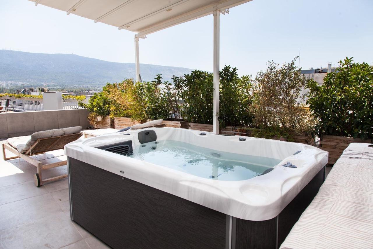 Apartament Gorgeous Penthouse With Private Jacuzzi And Amazing View! Ateny Zewnętrze zdjęcie