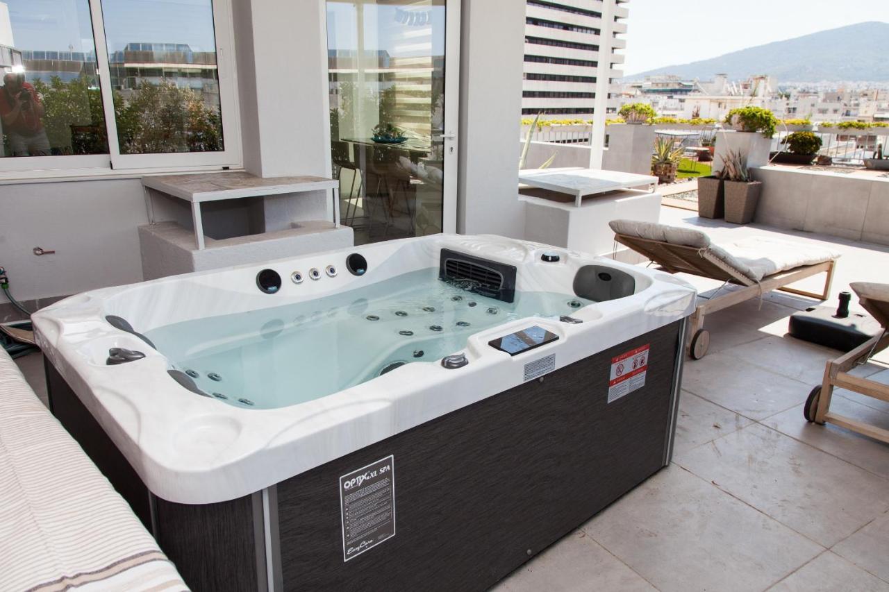 Apartament Gorgeous Penthouse With Private Jacuzzi And Amazing View! Ateny Zewnętrze zdjęcie